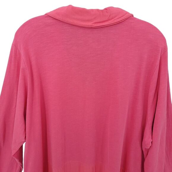 Soft Surroundings Pink Button Down Dress Tunic - Picture 6 of 9